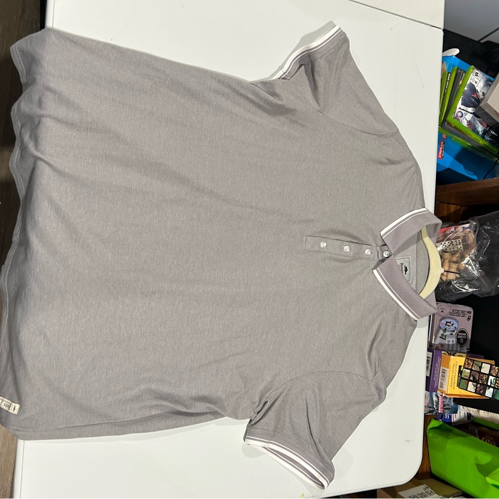 Roots Light Gray Polo Shirt
